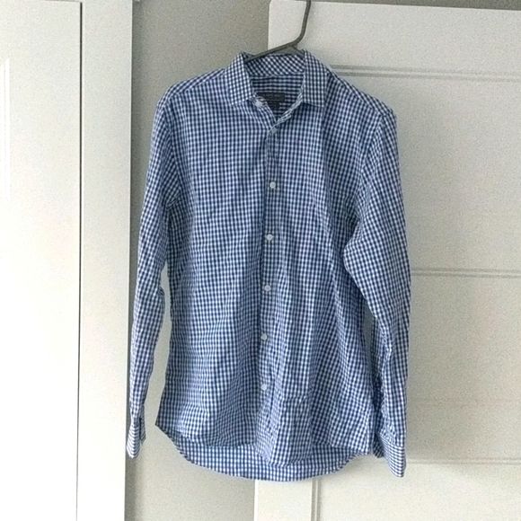 Zara Man Slim Fit Long Sleeve Collared Shirt - Picture 1 of 5